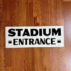 Vintage New England Stadium Enterance Large Mummert Metal Sign Made USA